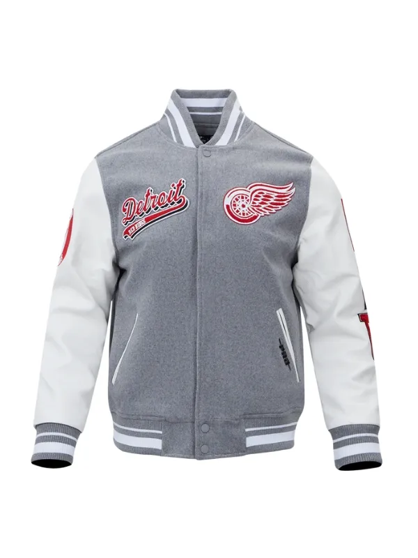 NHL Detroit Red Wings Wool Varsity Jacket - Image 3