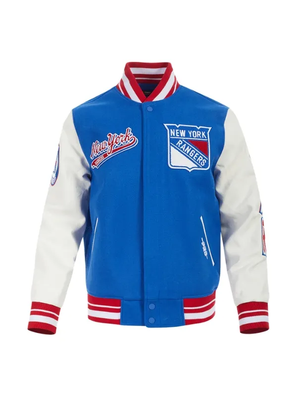 NHL New York Rangers Wool Varsity Jacket