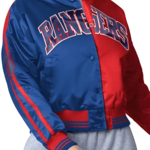 NHL New York Rangers Zone Blitz Satin Jacket