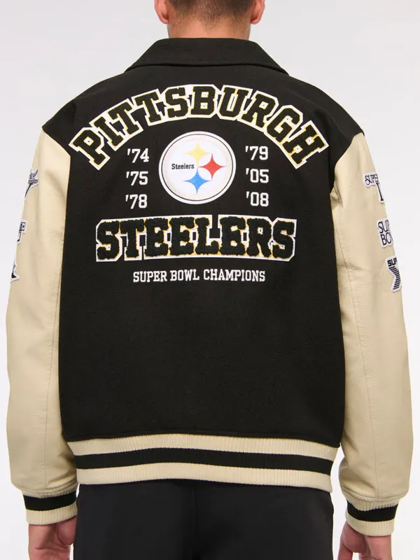NFL Pittsburgh Steelers Varsity Bomber Jacket - Image 2