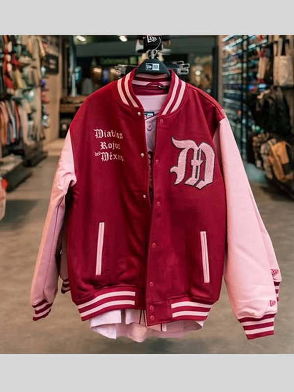 New Era Rodrigo Roji x Diablos Red Varsity Jacket