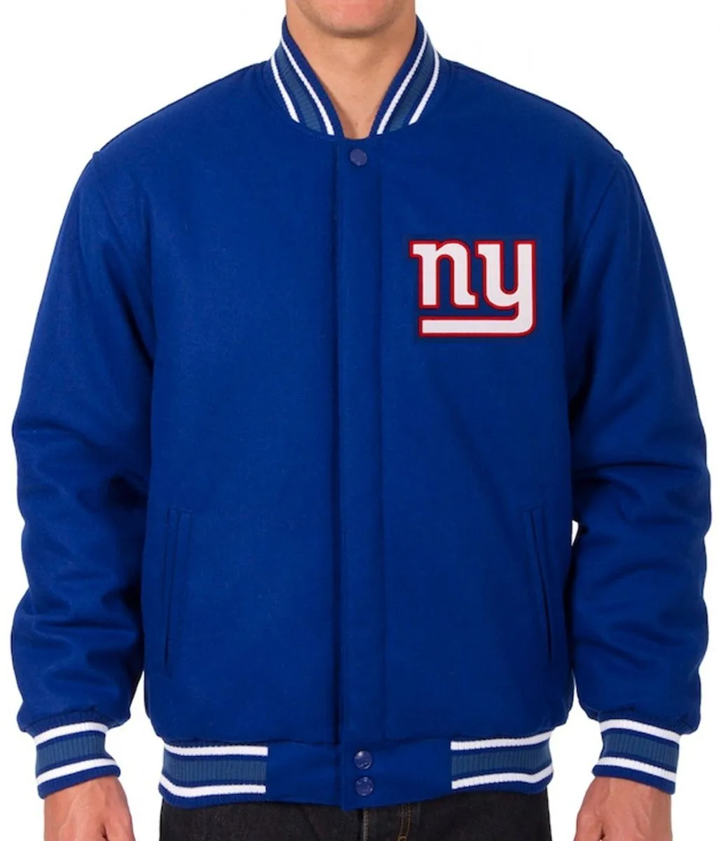 New York Giants Varsity Wool Royal Blue Jacket