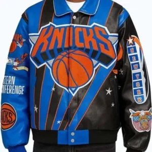 New York Knicks Leather Jacket