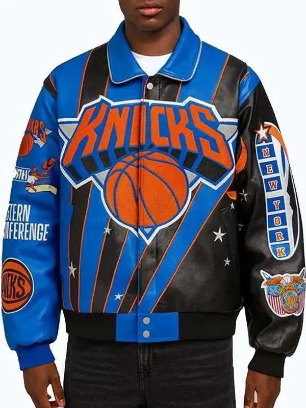 New York Knicks Leather Jacket