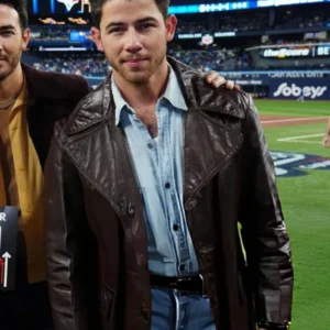 Nick Jonas Dodgers VS Toronto Coat