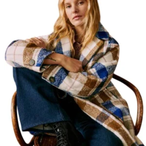 Nobody Wants This S02 D’Arcy Carden Plaid Wool Coat