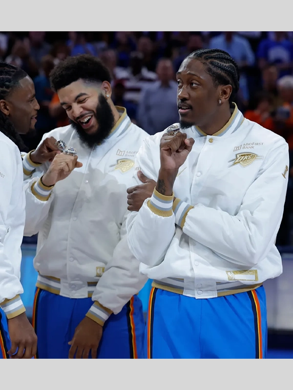 Oklahoma City Thunder Nike Champions Banner Raising Ceremony Jacket - Image 2