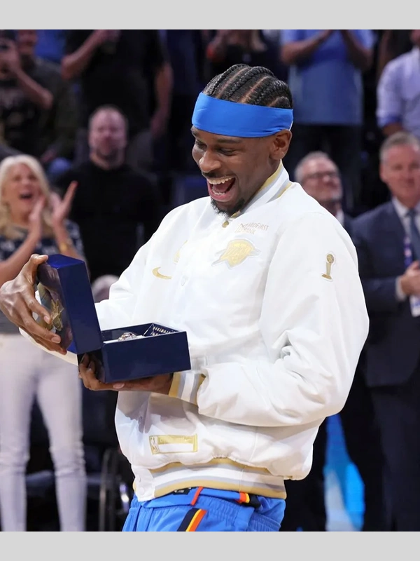 Oklahoma City Thunder Nike Champions Banner Raising Ceremony Jacket - Image 3