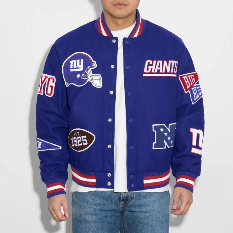 Pennant Royal Varsity NY Giants Wool Jacket - Image 3