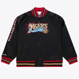 Philadelphia 76ers 2001 Team Roster Satin Jacket