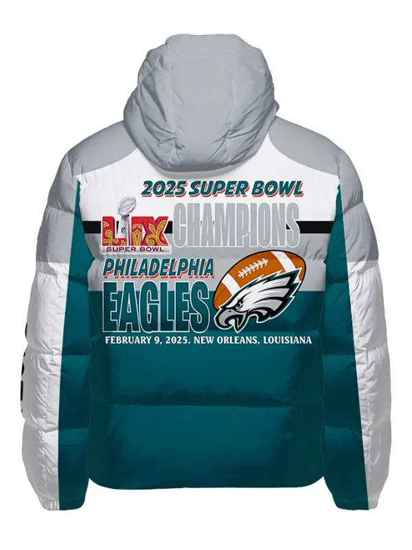 Philadelphia Eagles Super Bowl LIX 2025 Hooded Jacket - Image 2