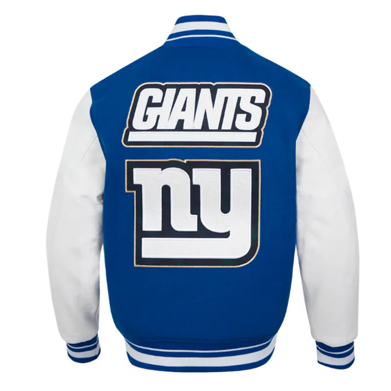 Prep Varsity NY Giants Wool/leather Jacket - Image 2