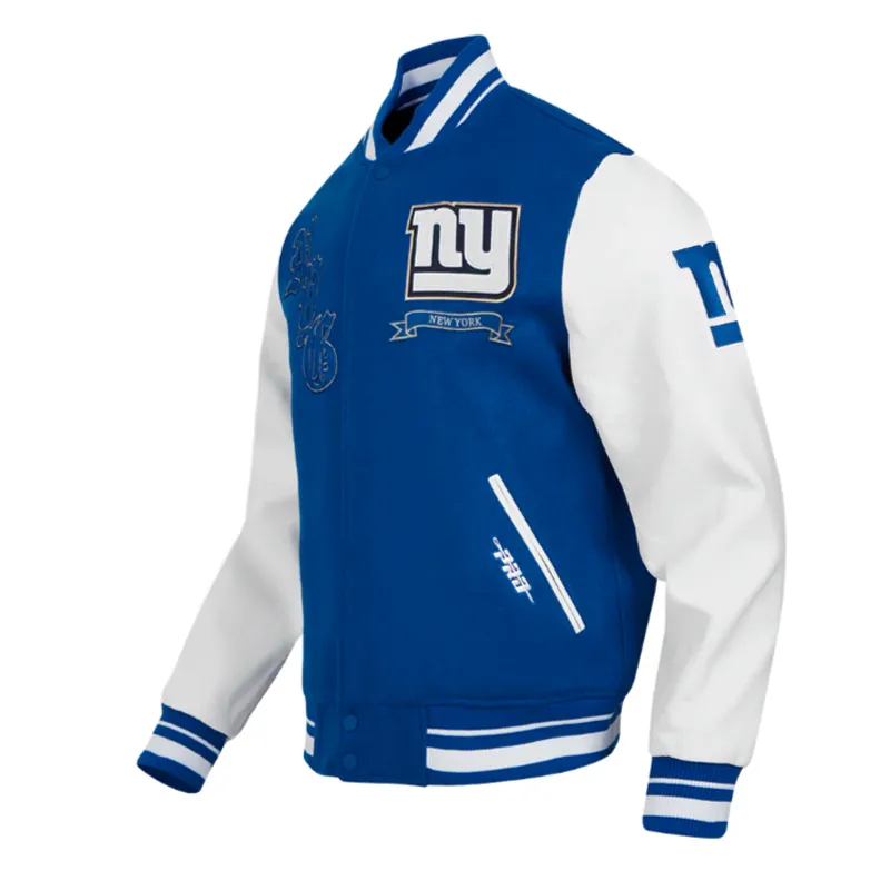 Prep Varsity NY Giants Wool/leather Jacket - Image 4
