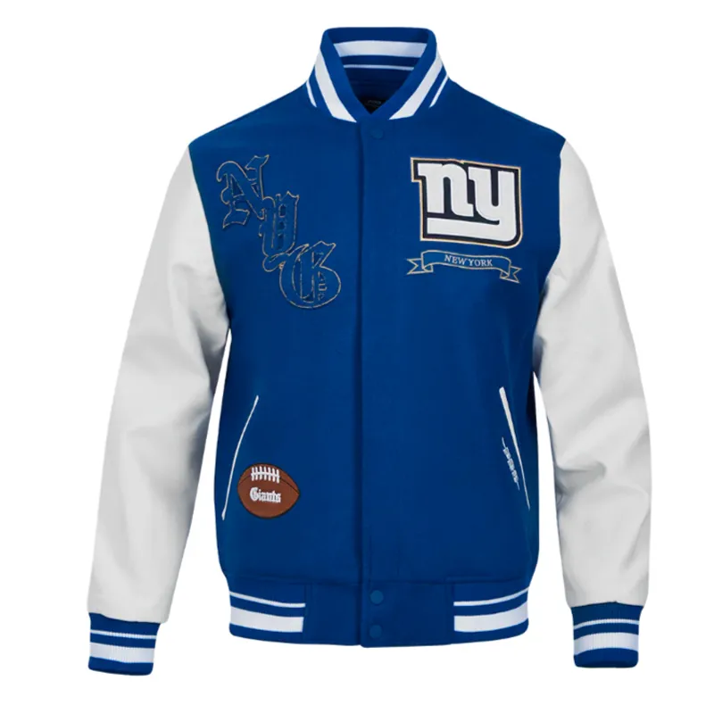 Prep Varsity NY Giants Wool/leather Jacket