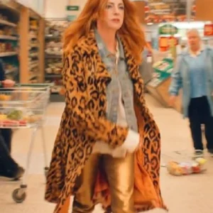 Riot Women S01 Rosalie Craig Leopard Print Wool Coat