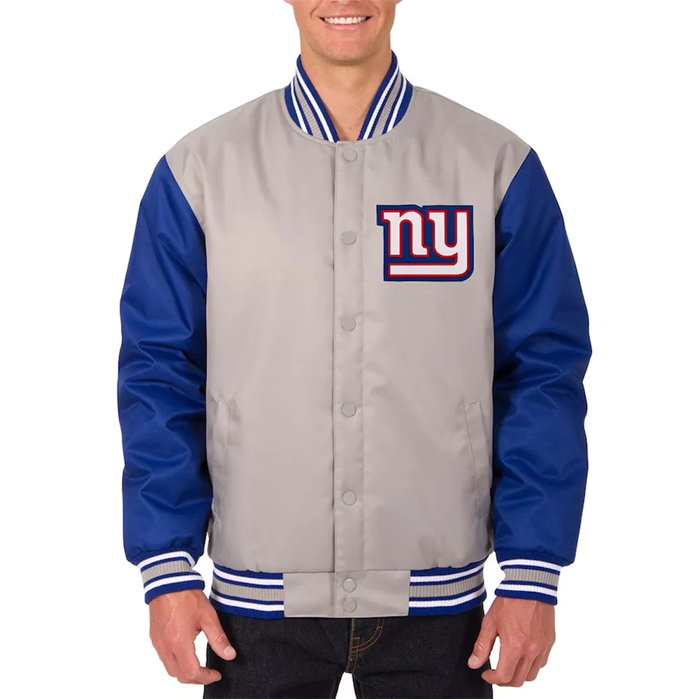 Royal/Gray Varsity NY Giants Wool Jacket