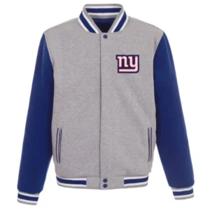 Royal/Gray Varsity NY Giants Wool Jacket