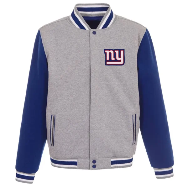 Royal/Gray Varsity NY Giants Wool Jacket
