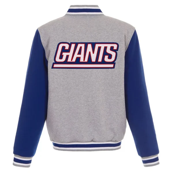 Royal/Gray Varsity NY Giants Wool Jacket - Image 2