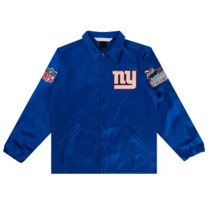 Royal Satin NY Giants Windbreaker