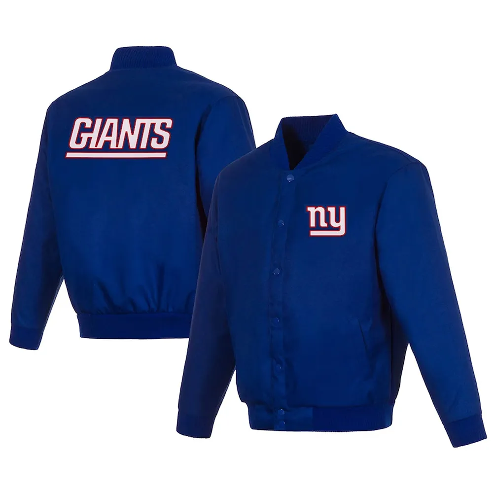 Royal Varsity Poly NY Giants Twill Jacket - Image 3