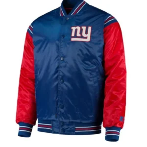 Satin New York Giants Red and Blue Jacket