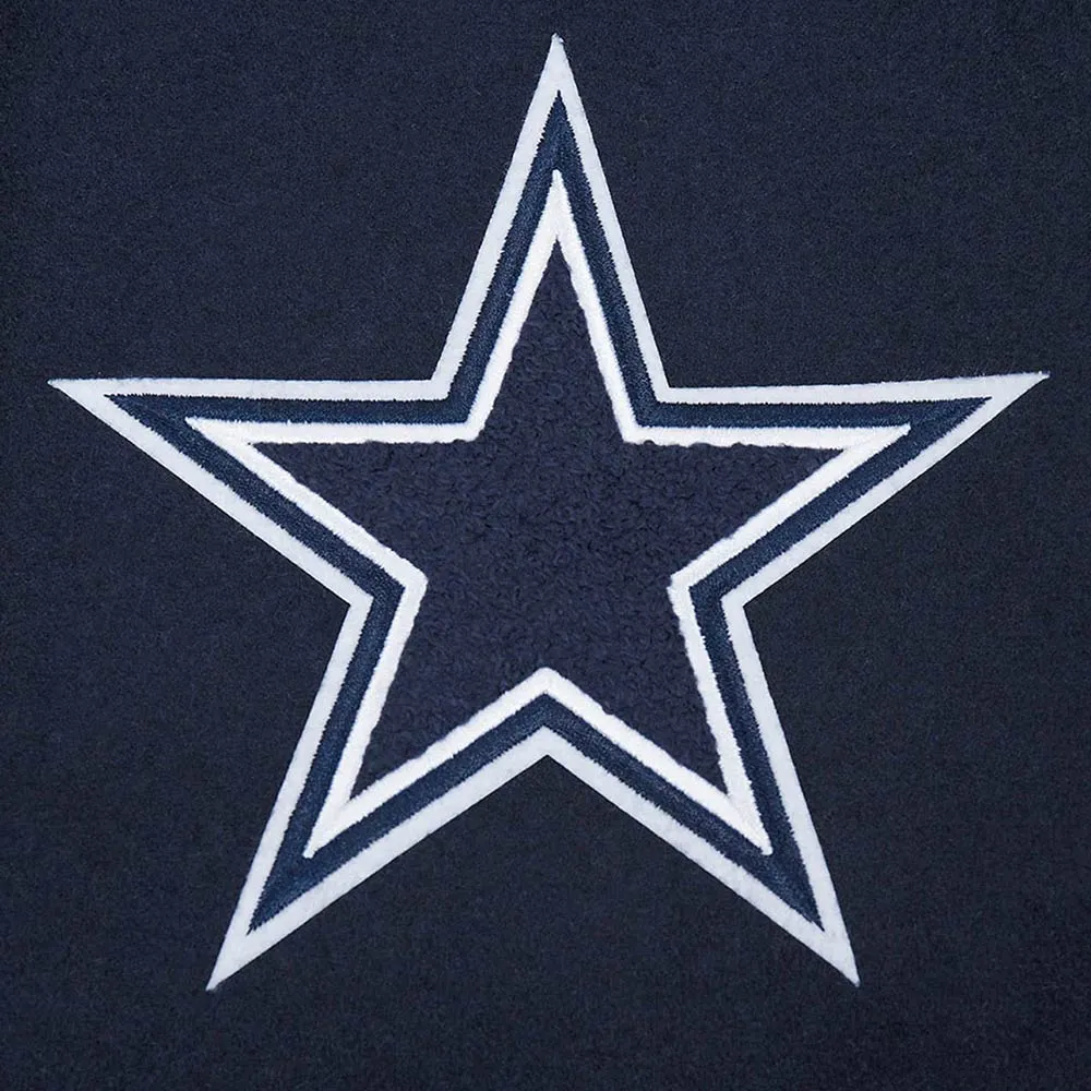 Script Tail Dallas Cowboys Classic Rib Varsity Jacket - Image 4