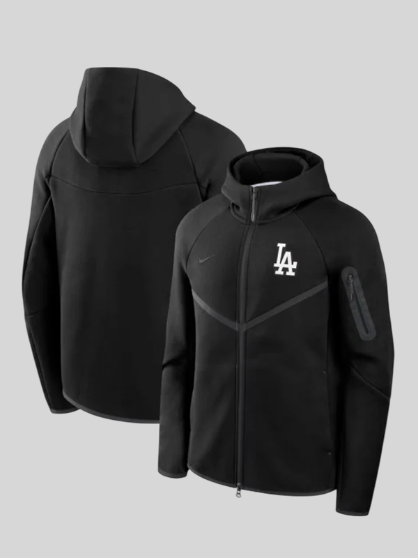 Los Angeles Dodgers Nike Tech Fleece Hoodie Jacket - Image 5