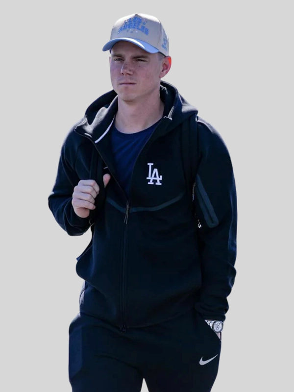 Los Angeles Dodgers Nike Tech Fleece Hoodie Jacket - Image 2