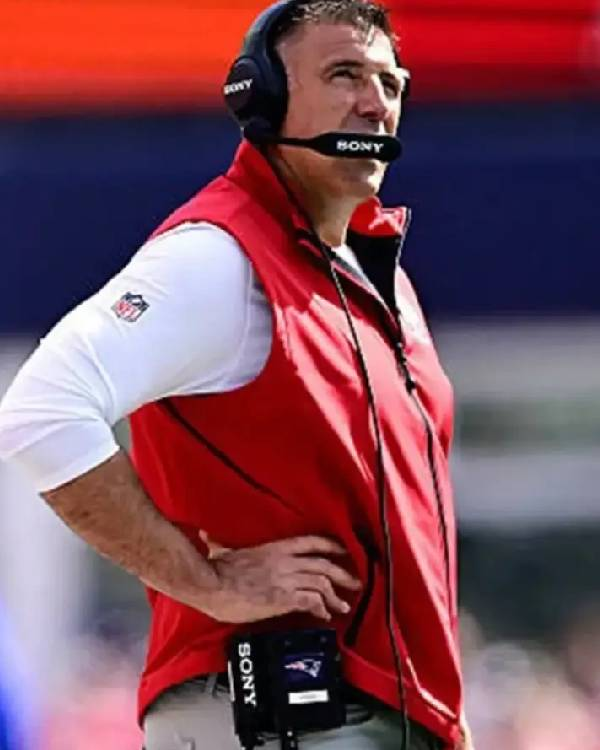 Mike Vrabel New England Patriots Orange Vest - Image 3