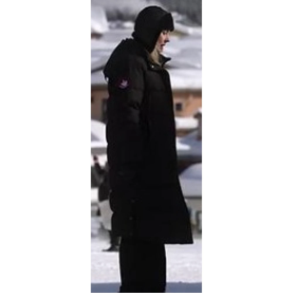 My Secret Santa Madison MacIsaac Puffer Hooded Black Jacket