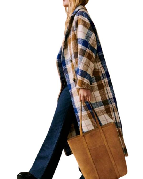 Nobody Wants This S02 D’Arcy Carden Plaid Wool Coat - Image 3