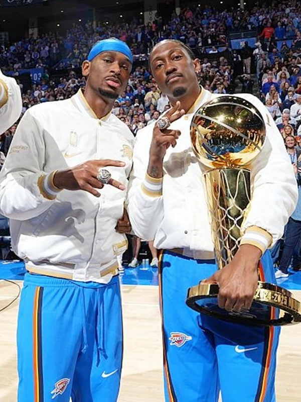 Oklahoma City Thunder Nike Champions Banner Raising Ceremony Jacket - Image 5