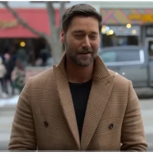 Ryan Eggold My Secret Santa Wool Brown Trench Coat
