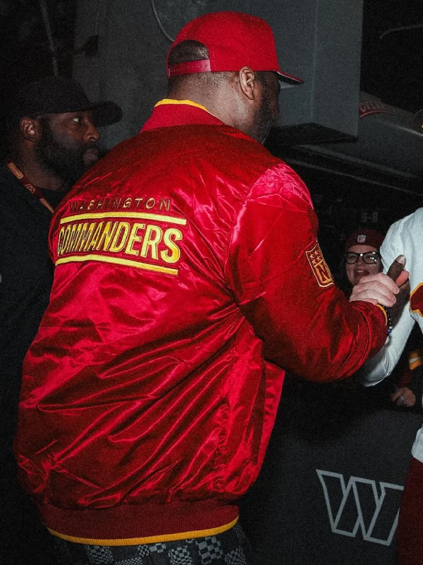 Washington Commanders 50 Cent Red Jacket - Image 2