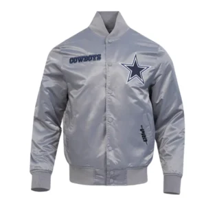 Souvenir Satin Dallas Cowboys Grey Jacket