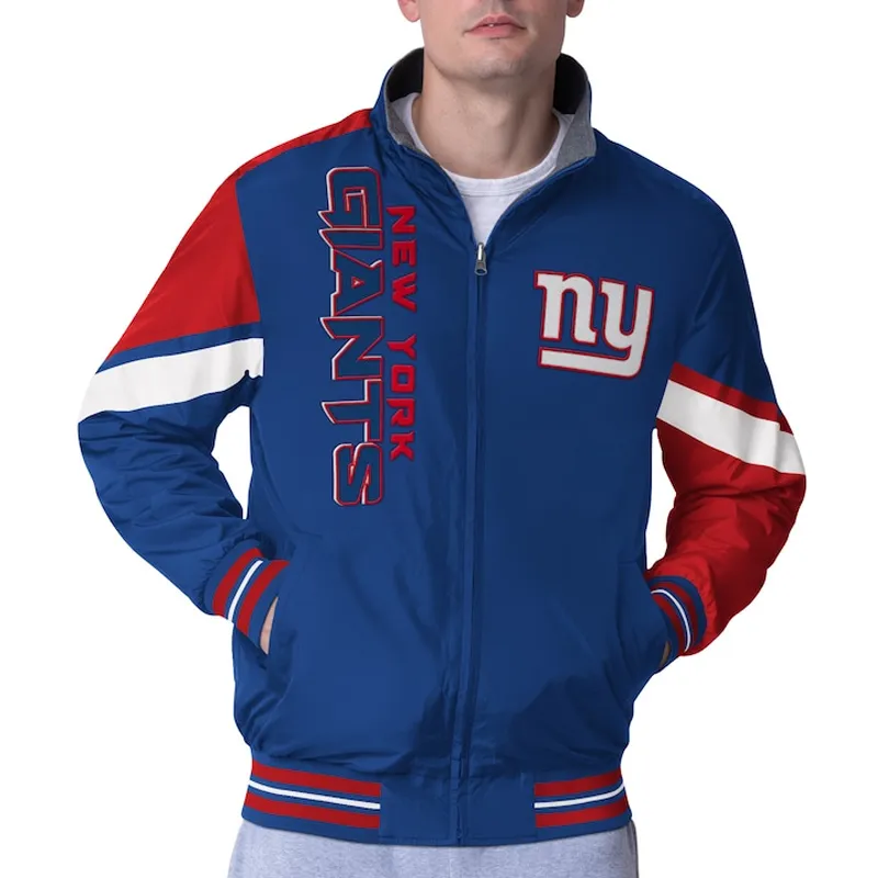 Strong Arm Royal NY Giants Full-Zip Jacket