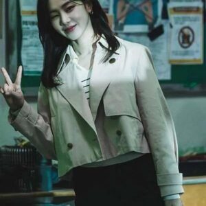 Study Group Han Ji-Eun Beige Cropped Jacket