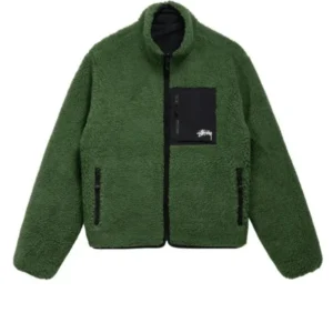 Stussy 8 Ball Fleece Sherpa Jacket