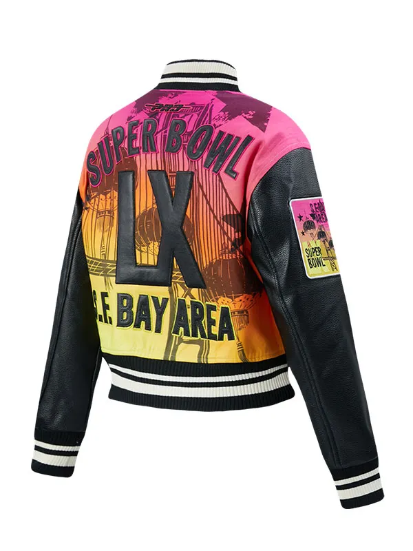 NFL Super Bowl 60 Women’s Varsity Jacket - Image 2