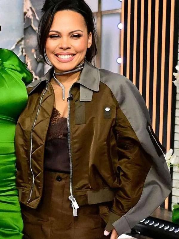 Tamron Hall Show Amirah Vann Oyeku Bomber Jacket