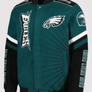 Tatum Bode Philadelphia Eagles Green Bomber Jacket