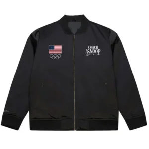 Team USA Coach Snoop Satin Bomber Jacket