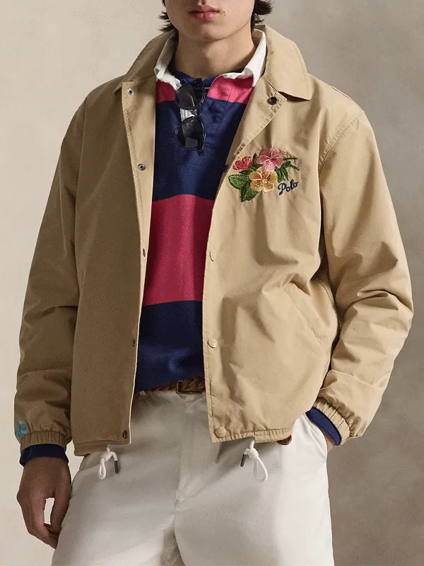 Australian Open Classic Tan Coach’s Jacket - Image 2