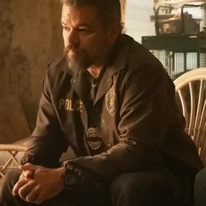 The Rip Matt Damon Brown Police Jacket