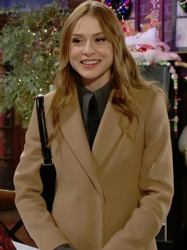 The Young and the Restless S53 Hayley Erin Brown Coat