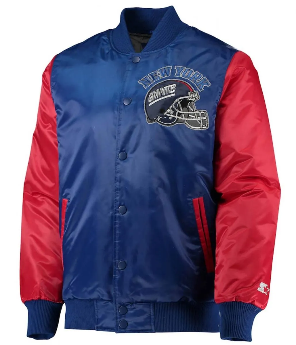 Throwback Locker Room New York Giants Satin Jacket
