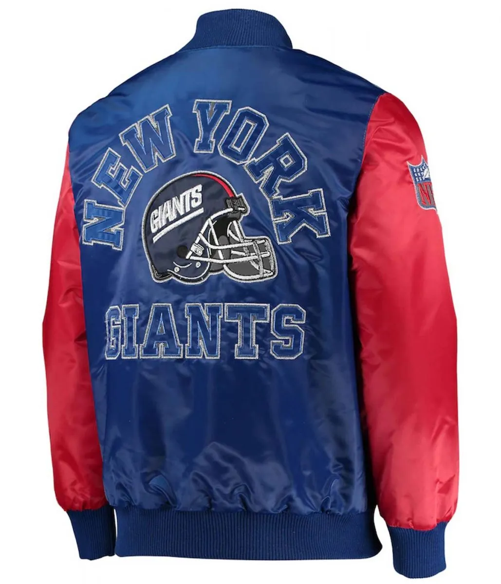 Throwback Locker Room New York Giants Satin Jacket - Image 2
