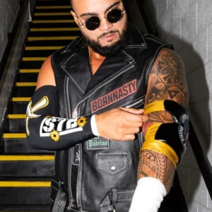TNA Wrestler Mike Santana Black Vest