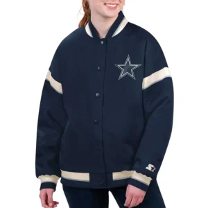 Tournament Navy Dallas Cowboys Varsity Jacket